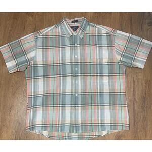 Navigator Men’s Shirt Collared Buttons Multicolor Short Sleeves Size XL